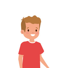 cute little boy avatar character vector illustration design