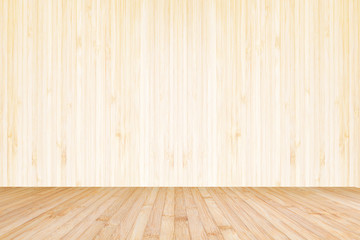 Wood texture background of floor and wall