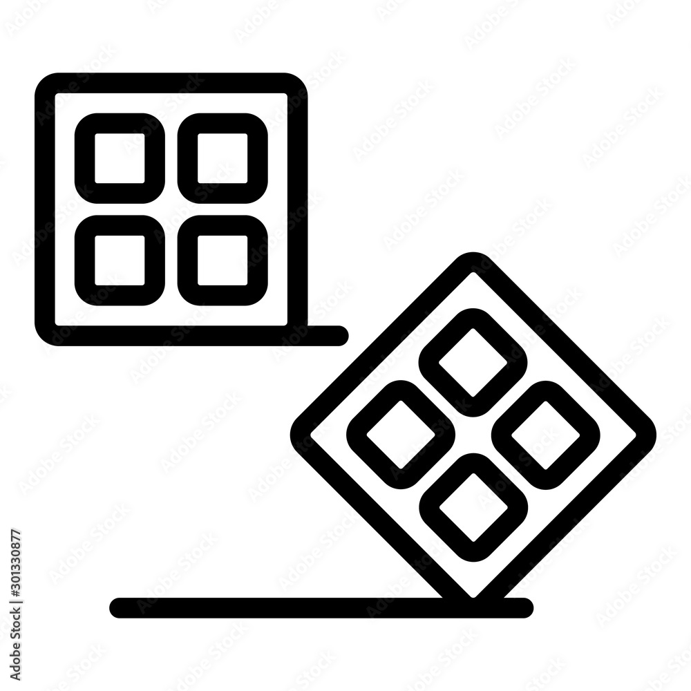 Aufkleber ingots icon. outline ingots vector icon for web design isolated on white background