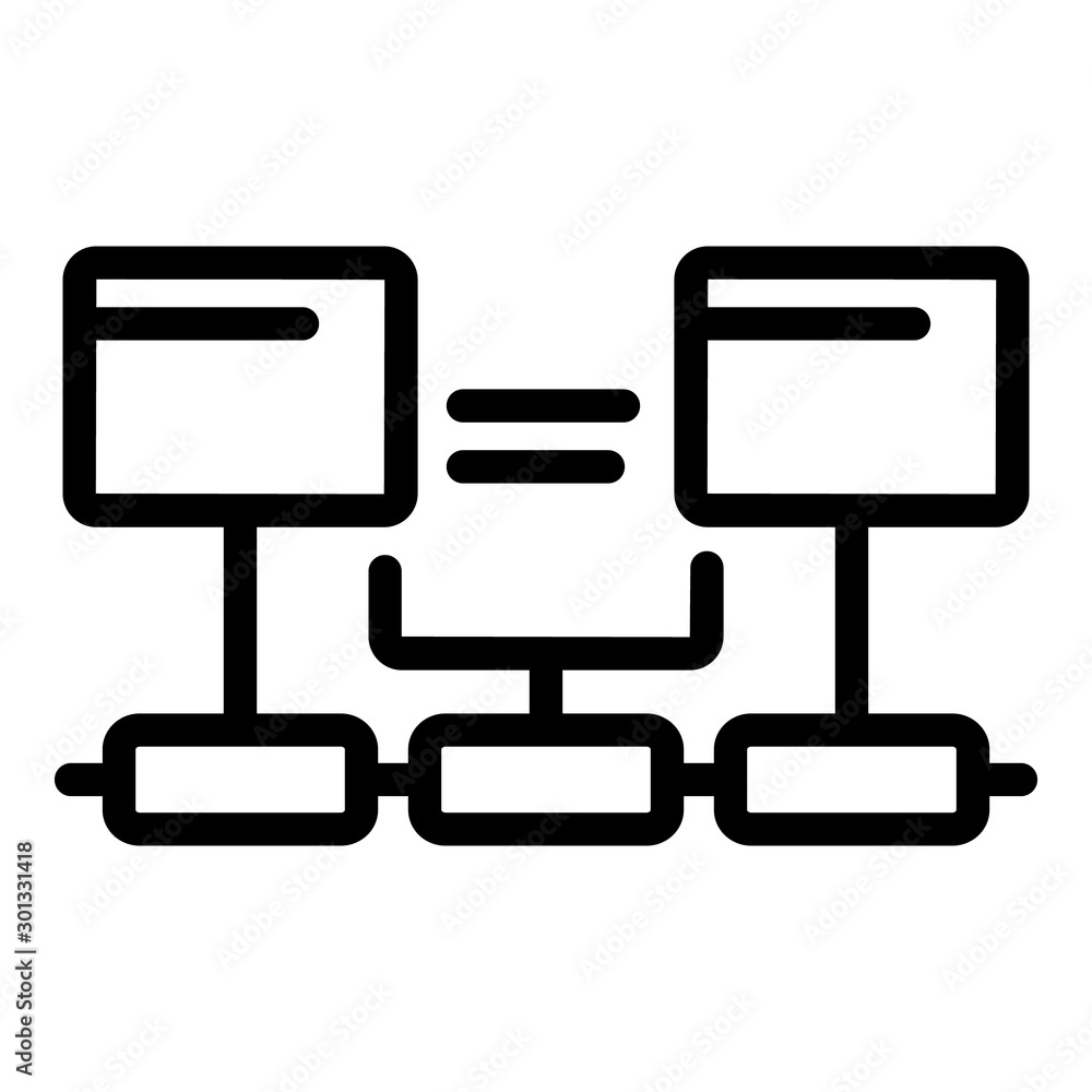 Poster internet technologies icon. outline internet technologies vector icon for web design isolated on whi