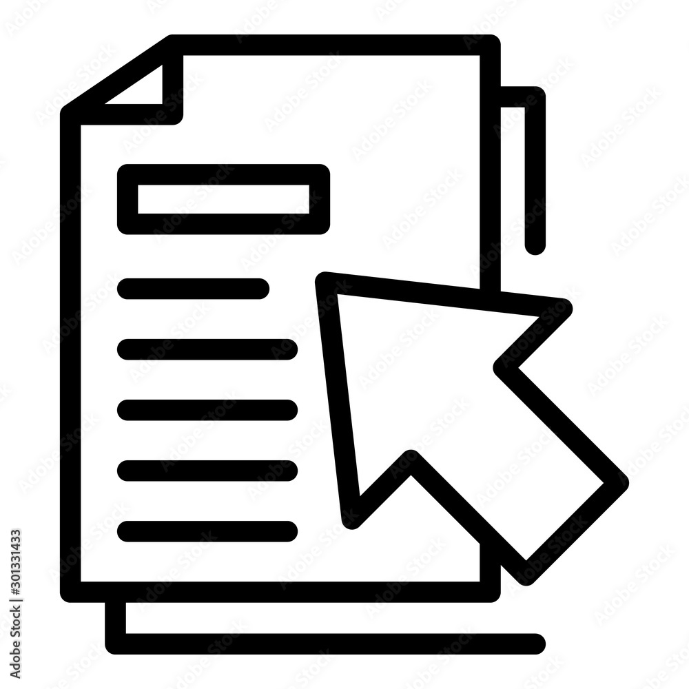 Poster electronic documents icon. outline electronic documents vector icon for web design isolated on white