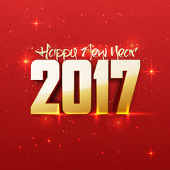 Greeting Card for Happy New Year celebration.