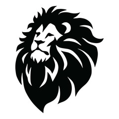 Wild Lion Head Logo Vector Mascot Design Idea