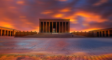 Obraz premium Anitkabir - Mausoleum of Ataturk, Ankara Turkey