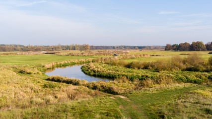 Jesień w Dolinie Górnej Narwi, Podlasie, Polska © podlaski49