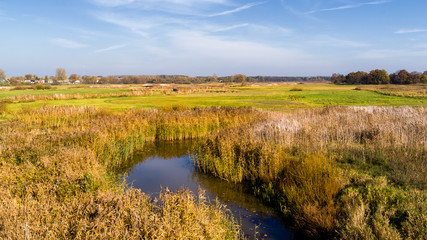 Jesień w Dolinie Górnej Narwi, Podlasie, Polska © podlaski49