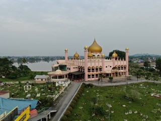  Kuching, Sarawak / Malaysia - November 8 2019: The buildings, landmarks and scenery of Kuching city, capital of Sarawak, Borneo island. Showing the famous landmarks in the Kuching city