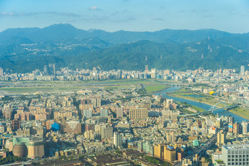 Beautiful architecture building taipei city
