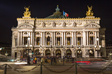 Paris opera by night