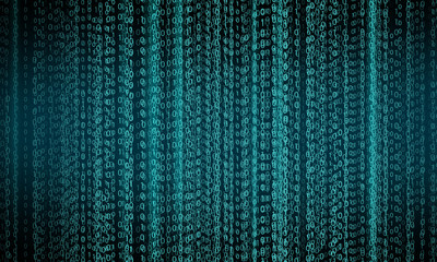 Matrix code background.