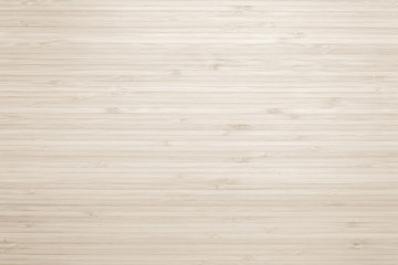 Bamboo wood texture background in light sepia cream brown color .