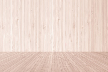 Bamboo wood texture wall and floor background  in cream red brown for interiors