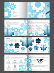 Professional Eight Pages Business Brochure Set.