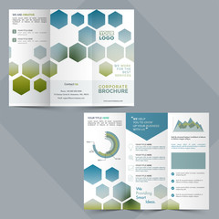 Two Pages, Tri-Fold Corporate Brochure design.