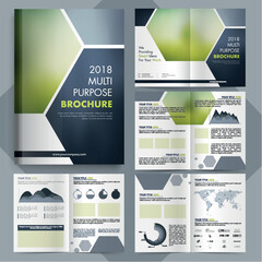 Multi Purpose Brochure design for Business. - obrazy, fototapety, plakaty