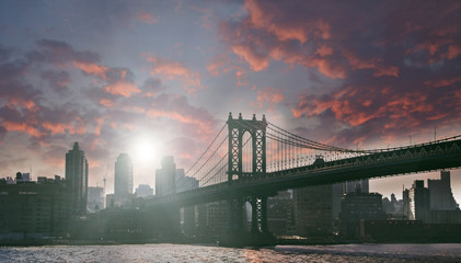 Obraz na płótnie Canvas Manhattan bridge