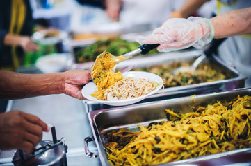 Food donation to needy, needy: providing food to needy people who need help.