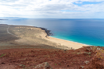 beach and ocean view from mountain