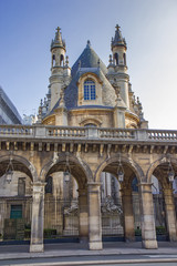Fototapeta na wymiar The Temple Protestant de l'Oratoire du Louvre in Paris