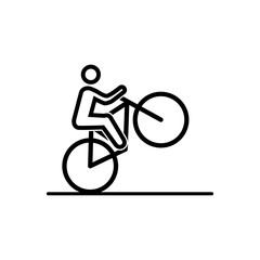Obraz premium bicycle logo icon vector flat design