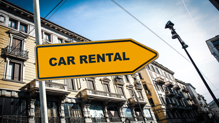 Street Sign Car Rental