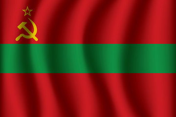 Obraz premium Flag of Transnistria. Transnistria Icon vector illustration eps10. L