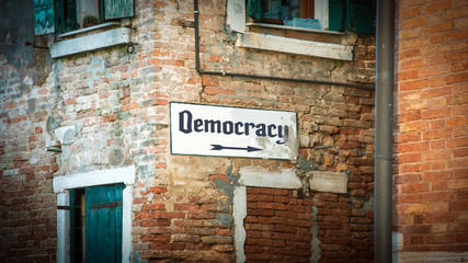 Street Sign to Democracy