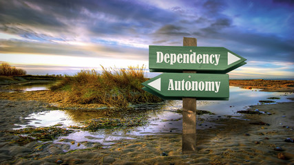 Street Sign to Autonomy versus Dependency