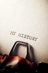 My history concept
