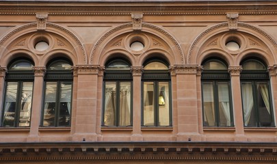 Fototapeta na wymiar facade of an old building in Sydney 