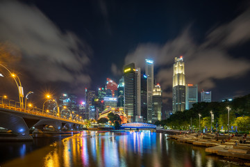 View at Singapore City Skyline
