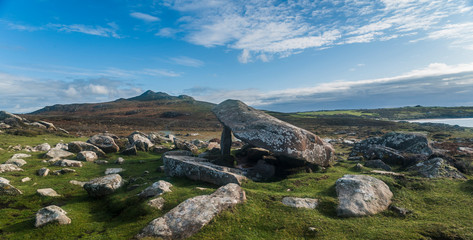 Coeten Arthur's Dolmen, St.David's Head, Pembrokeshire, Wales, UK