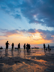 Sunset in Ao Nang Krabi province