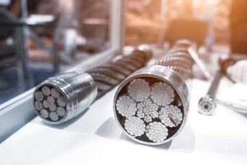 Cut stranded strong metal cable