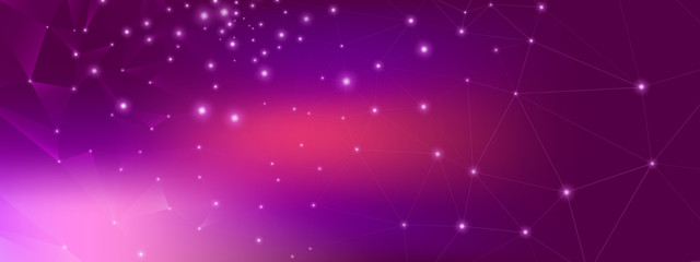 Big Data Concept. Technology Design. Pink 3d 