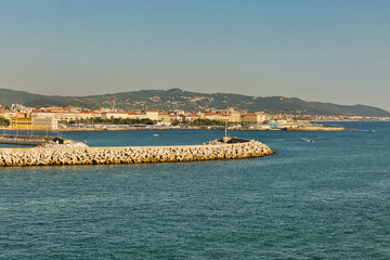 View of Bastia cityscape, Corsica island, France.