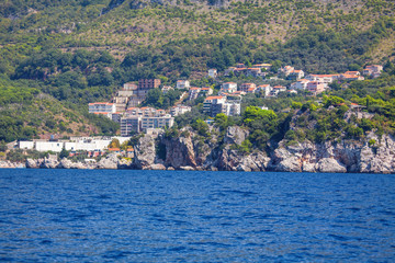 Fototapeta na wymiar Adriatic seaside with luxury resorts