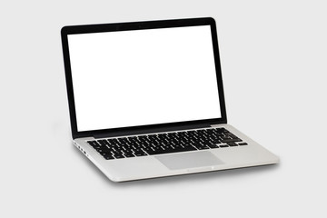 Laptop computer isolated