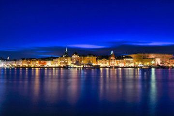 Stockholm City in Sweden during winter.