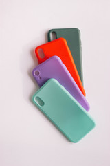 Four silicone cases for your smartphone.