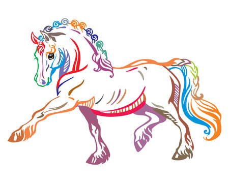 Colorful vector pony 2