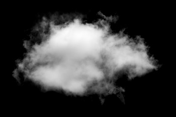 Textured Smoke,Abstract white,isolated on black background