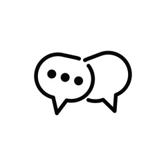 bubble speak icon trendy flat design 