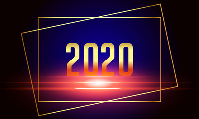 2020 Welcoming New year banner