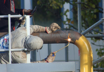 Travaux de soudure