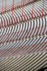 empty seats to the stadium