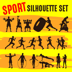 Crossfit and Sports vector Icons collection