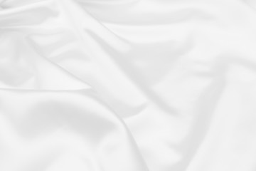 Obraz premium Biała satynowa tkanina tekstura miękkie rozmycie tła