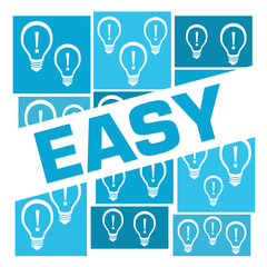 Easy Blue Bulbs Grid Badge Style 