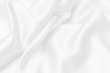 Obraz premium white satin fabric texture soft blur background